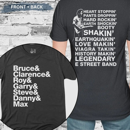 Bruce & The Band (II) T-shirt - Dark Heather Grey / S - T-Shirt