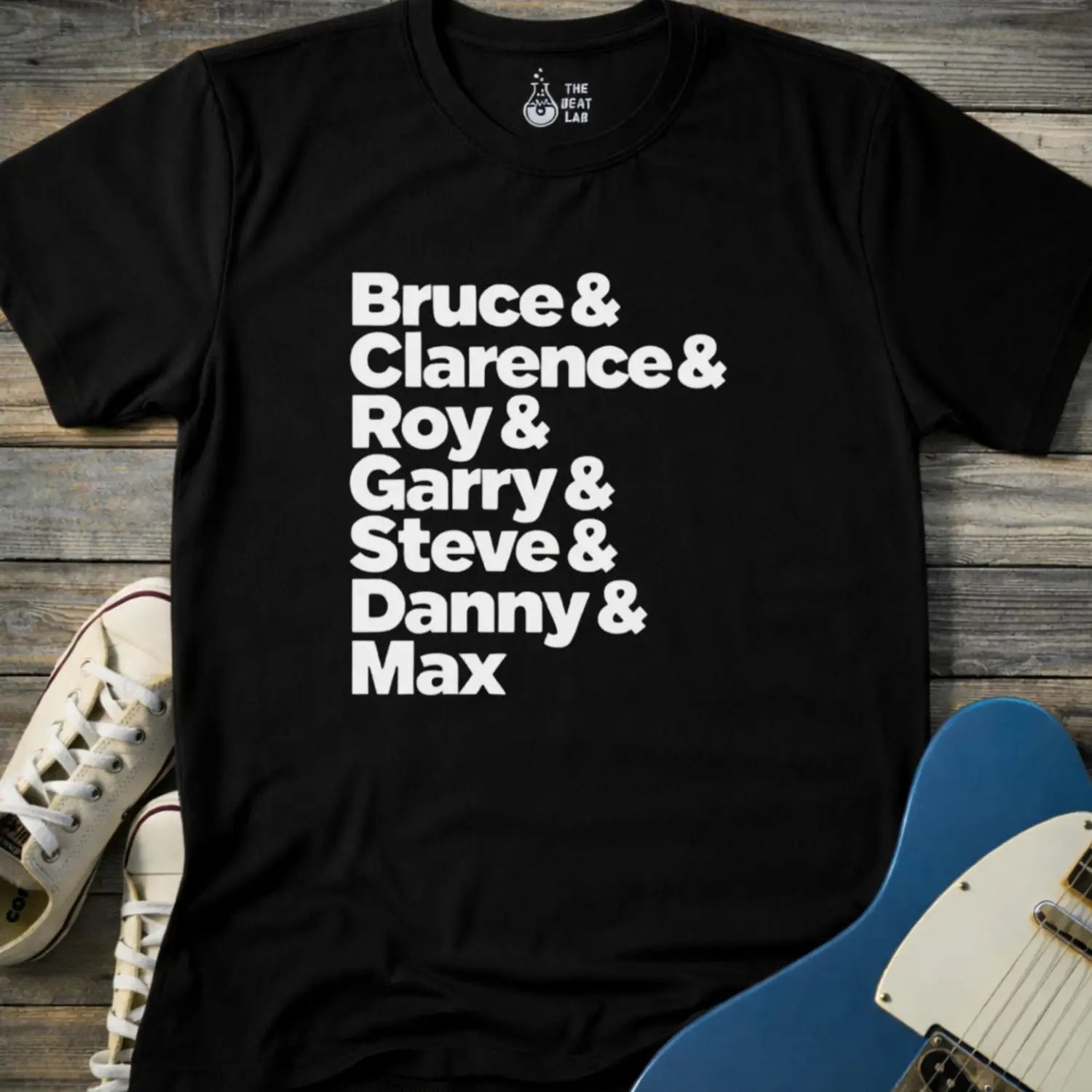 Bruce & The Band T-shirt - Black / S - T-Shirt