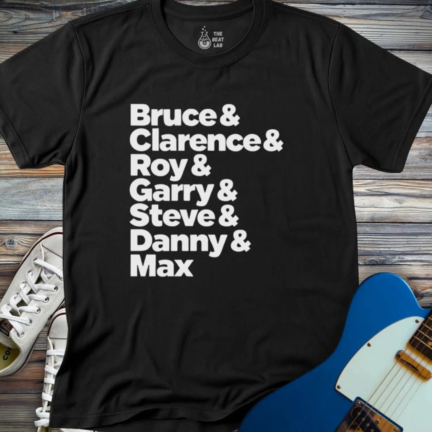 Bruce & The Band T-shirt - Black / S - T-Shirt