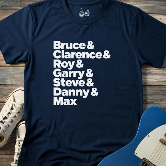 Bruce & The Band T-shirt - Navy / S - T-Shirt