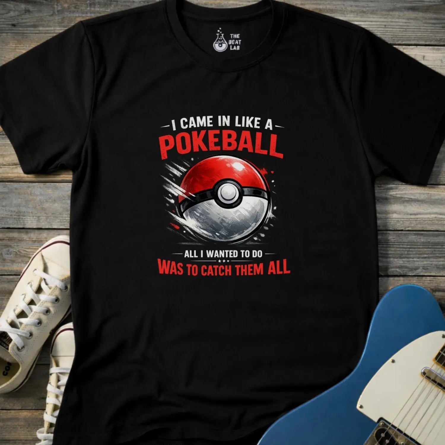 Came in Like a Pokeball (II) T-shirt - Black / S - T-Shirt
