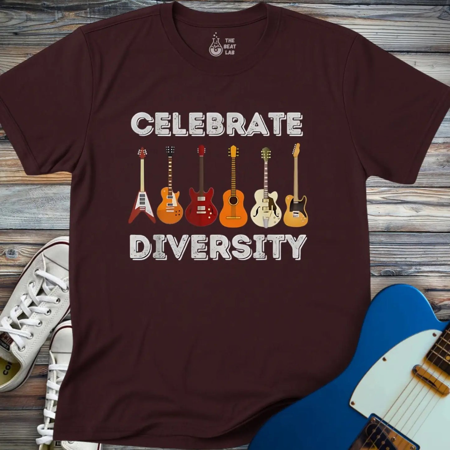 Celebrate Diversity T-shirt - Dark Chocolate / S - T-Shirt