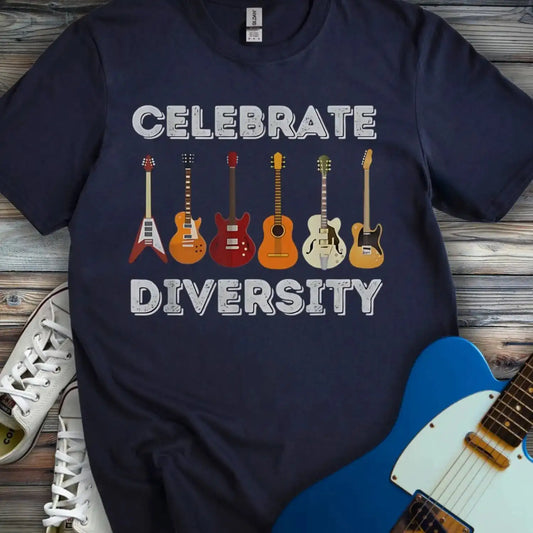 Celebrate Diversity T-shirt Navy