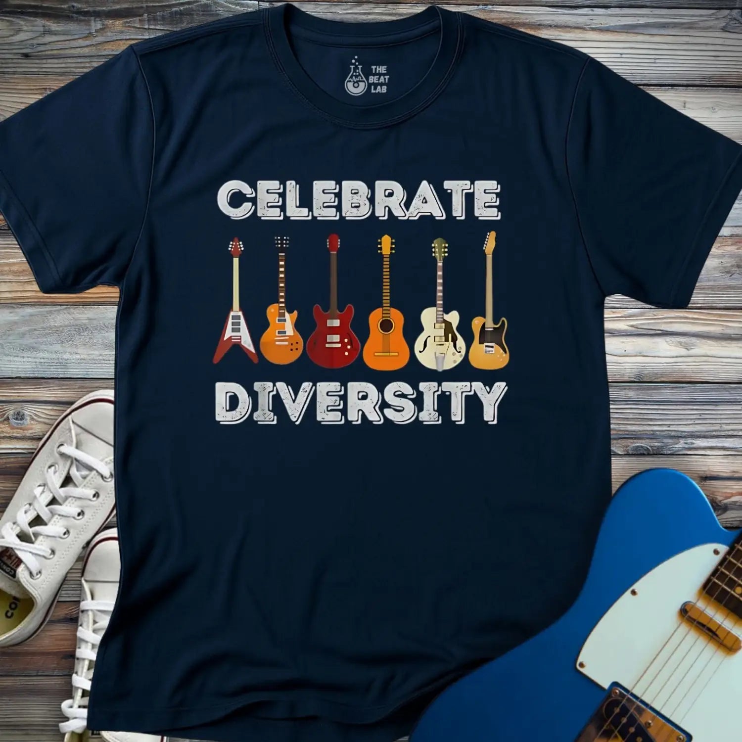 Celebrate Diversity T-shirt - Navy / S - T-Shirt