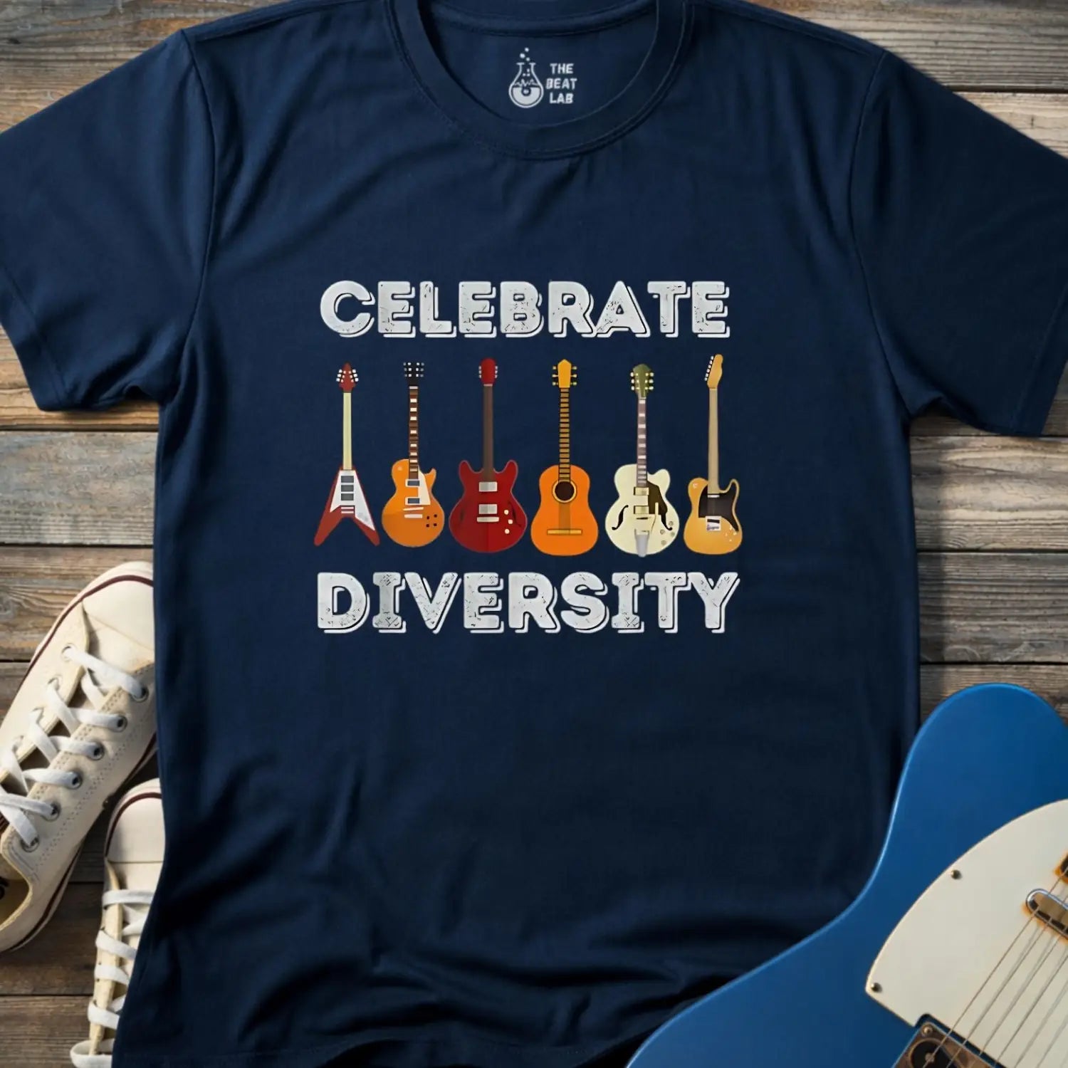 Celebrate Diversity T-shirt - Navy / S - T-Shirt
