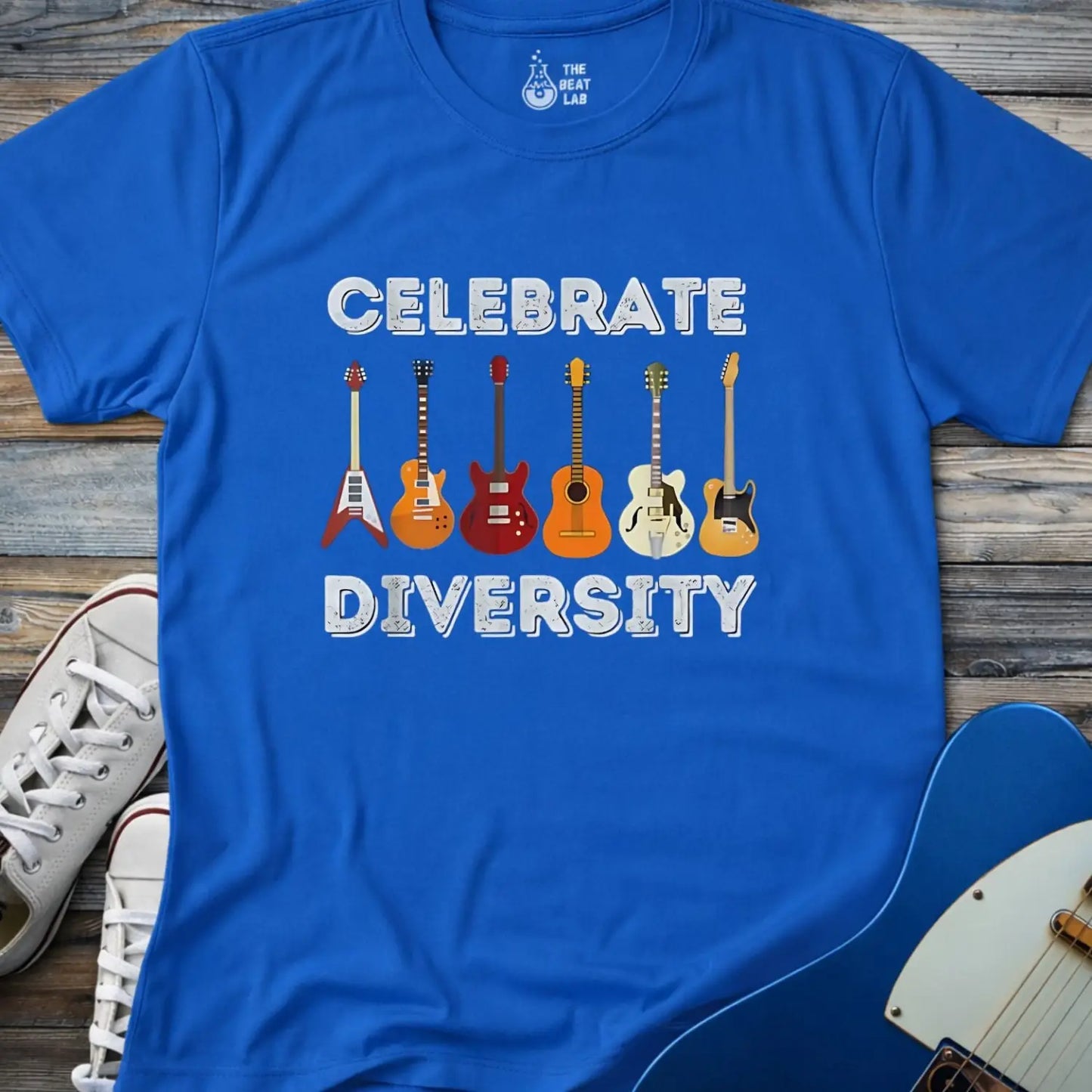 Celebrate Diversity T-shirt - Royal / S - T-Shirt