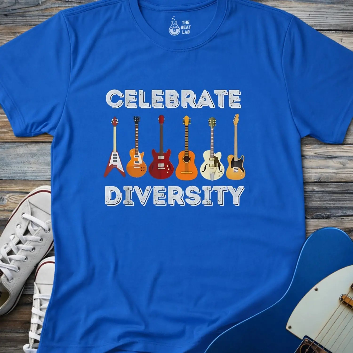 Celebrate Diversity T-shirt - Royal / S - T-Shirt
