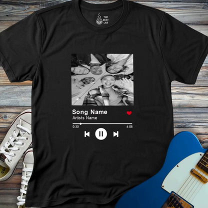 Custom Spotify T-shirt - Black / S - T-Shirt