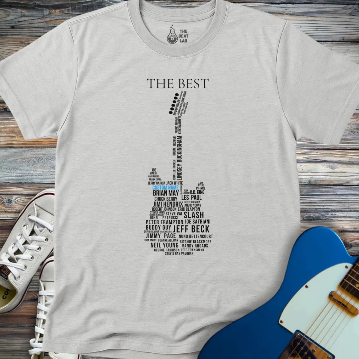 Customizable Guitar Legends T-shirt - Sport Grey / S - T-Shirt