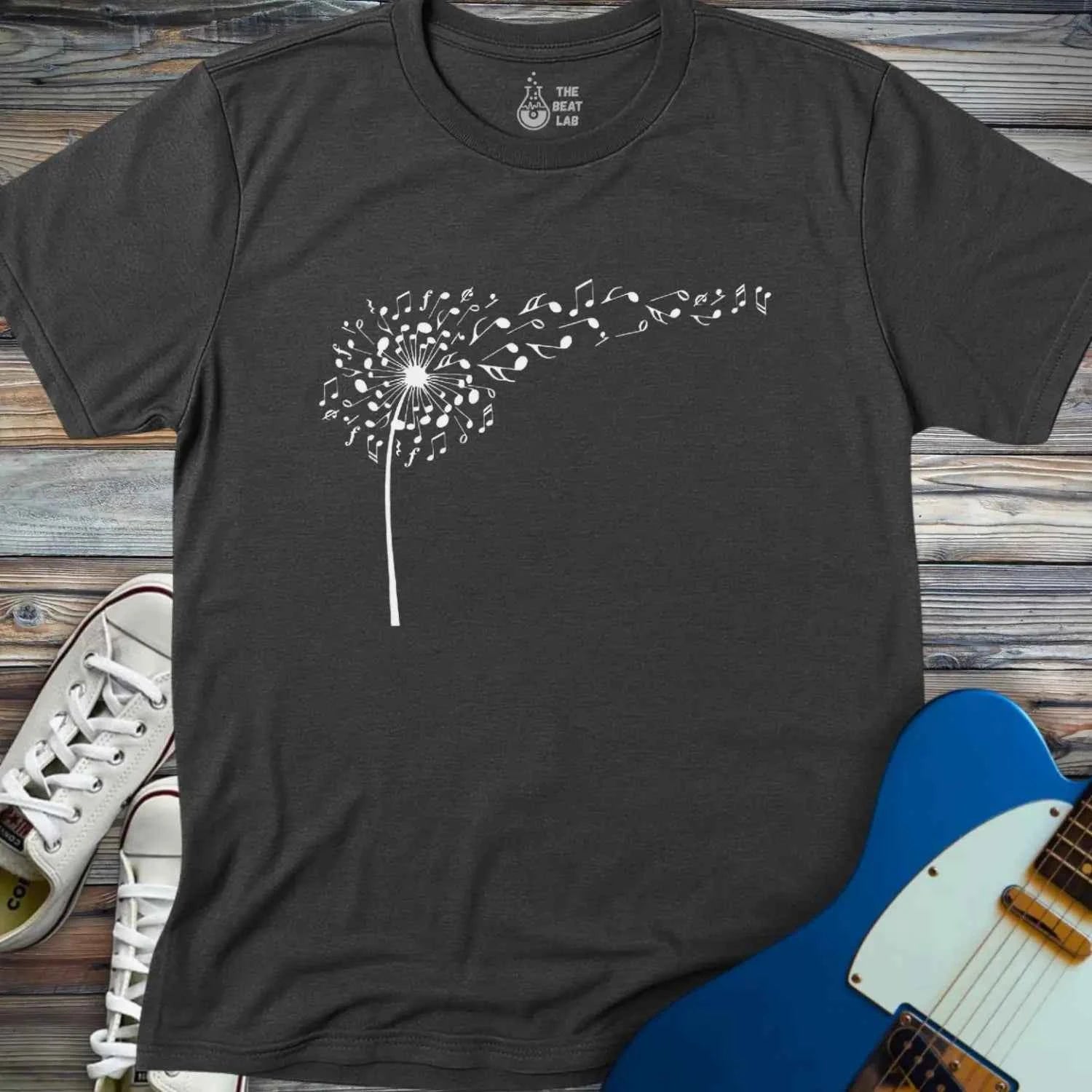 Dandelion Musical Notes T-shirt