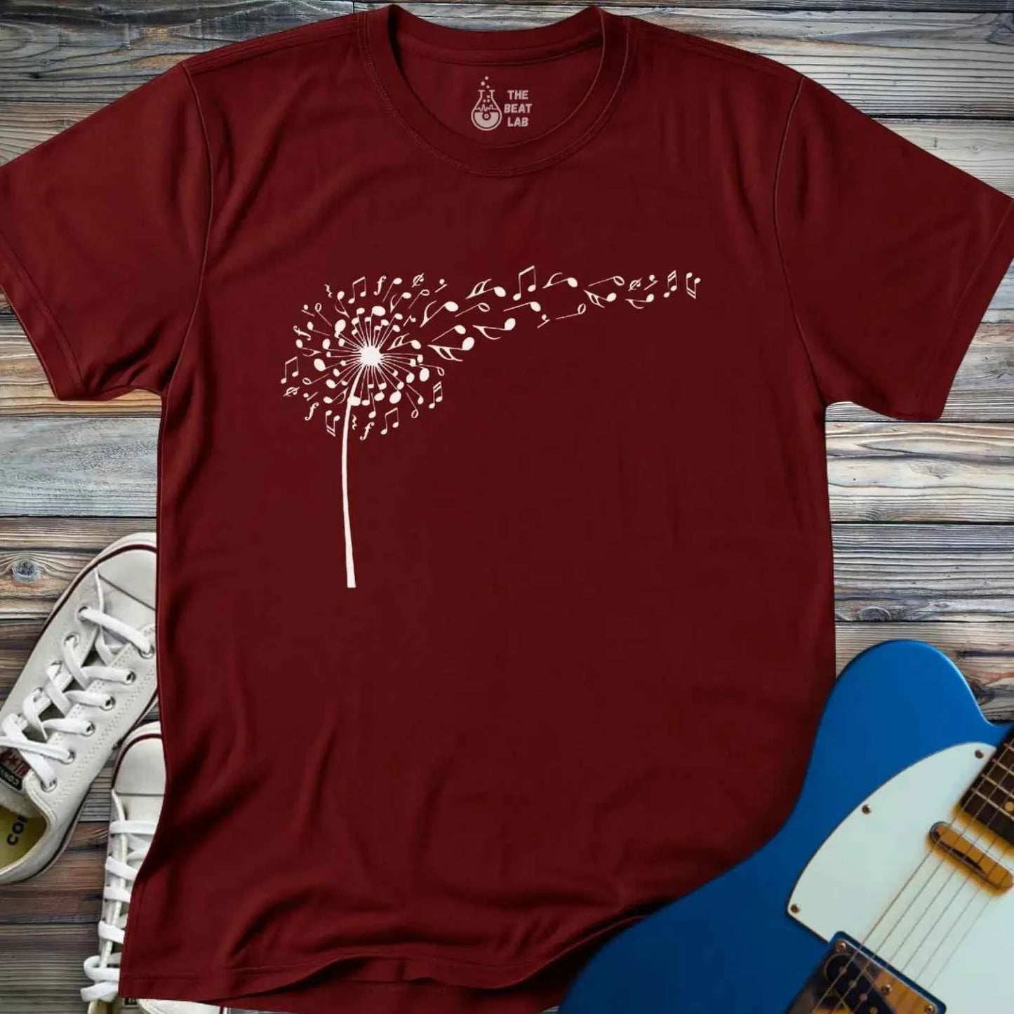 Dandelion Musical Notes T-shirt