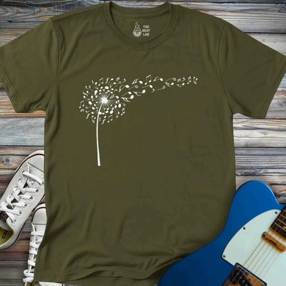 Dandelion Musical Notes T-shirt