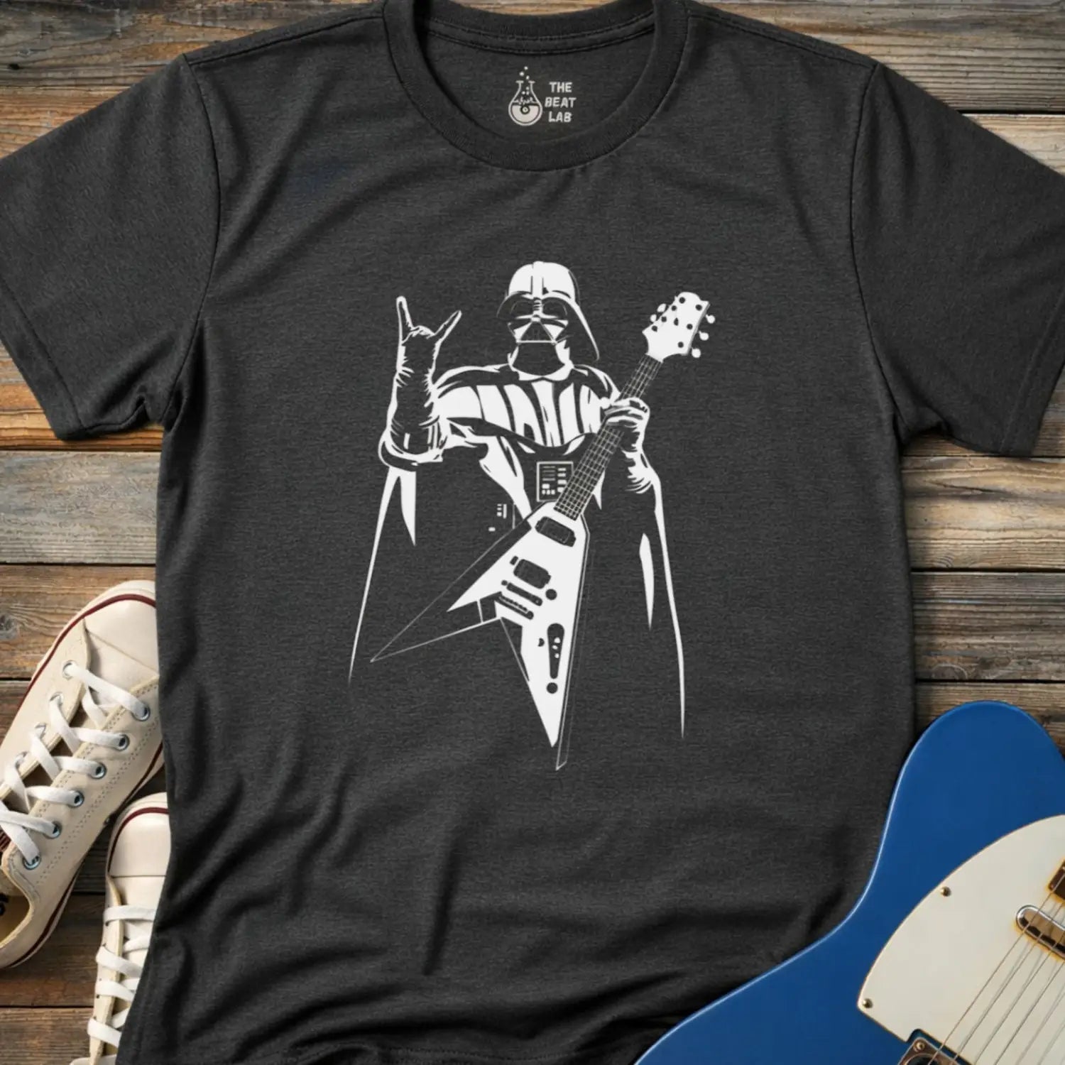 Darth Vader T-shirt - Dark Heather Grey / S - T-Shirt