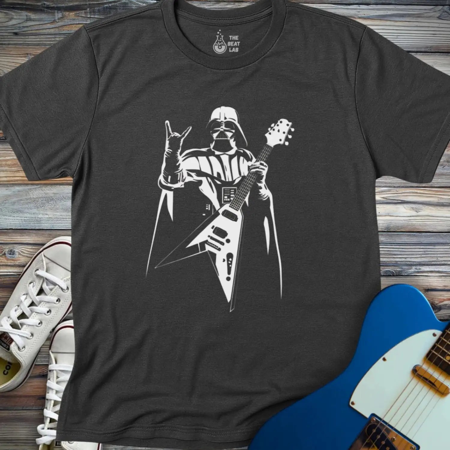 Darth Vader T-shirt - Dark Heather Grey / S - T-Shirt