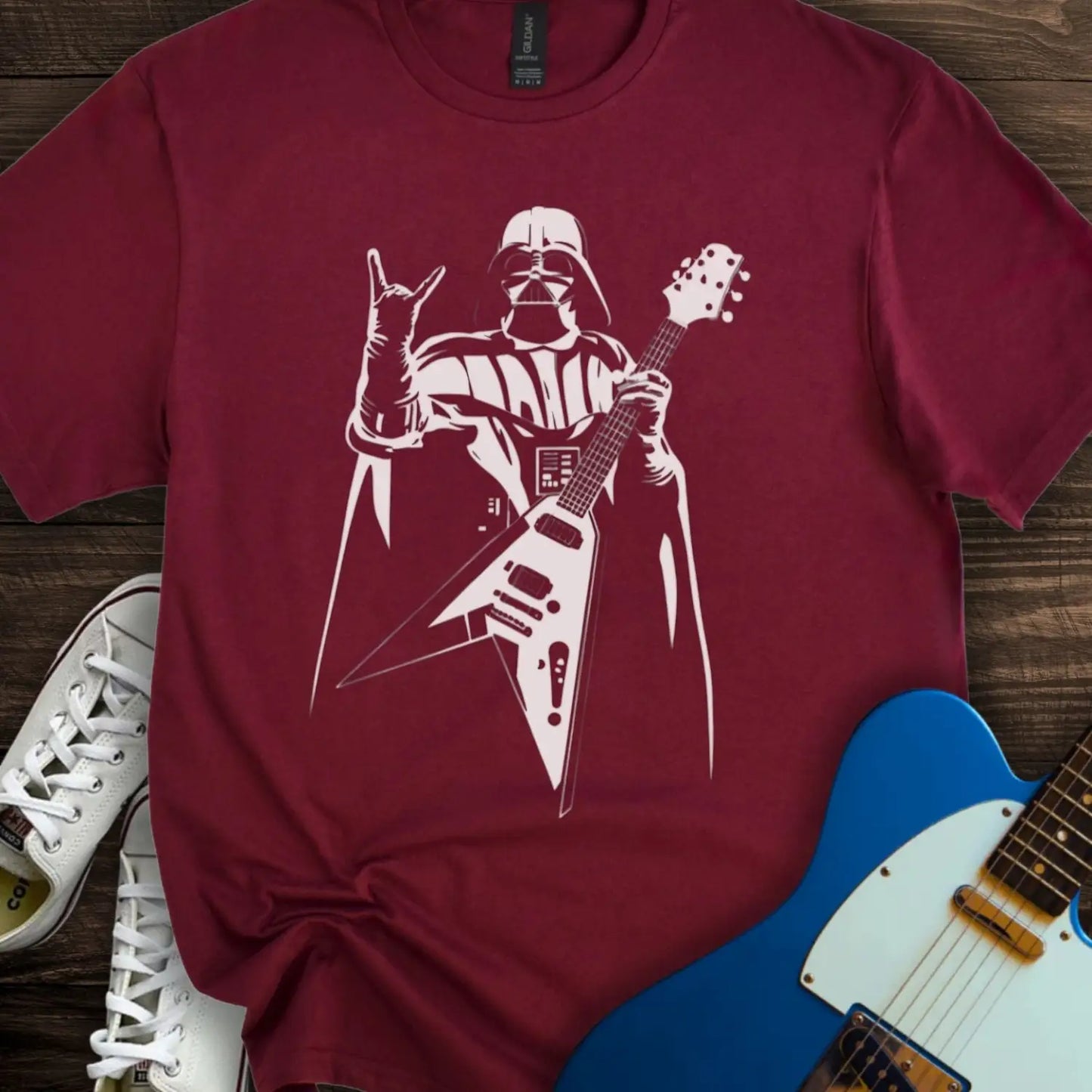 Darth Vader T-shirt - Maroon / S - T-Shirt