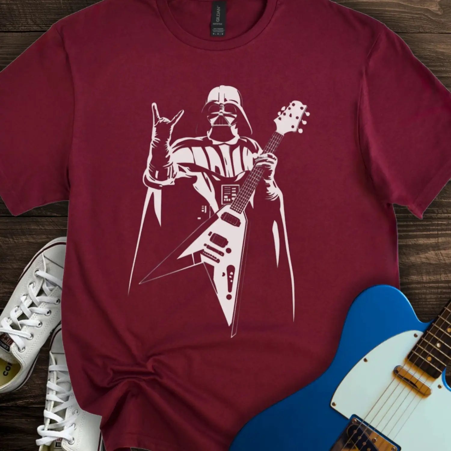 Darth Vader T-shirt - Maroon / S - T-Shirt