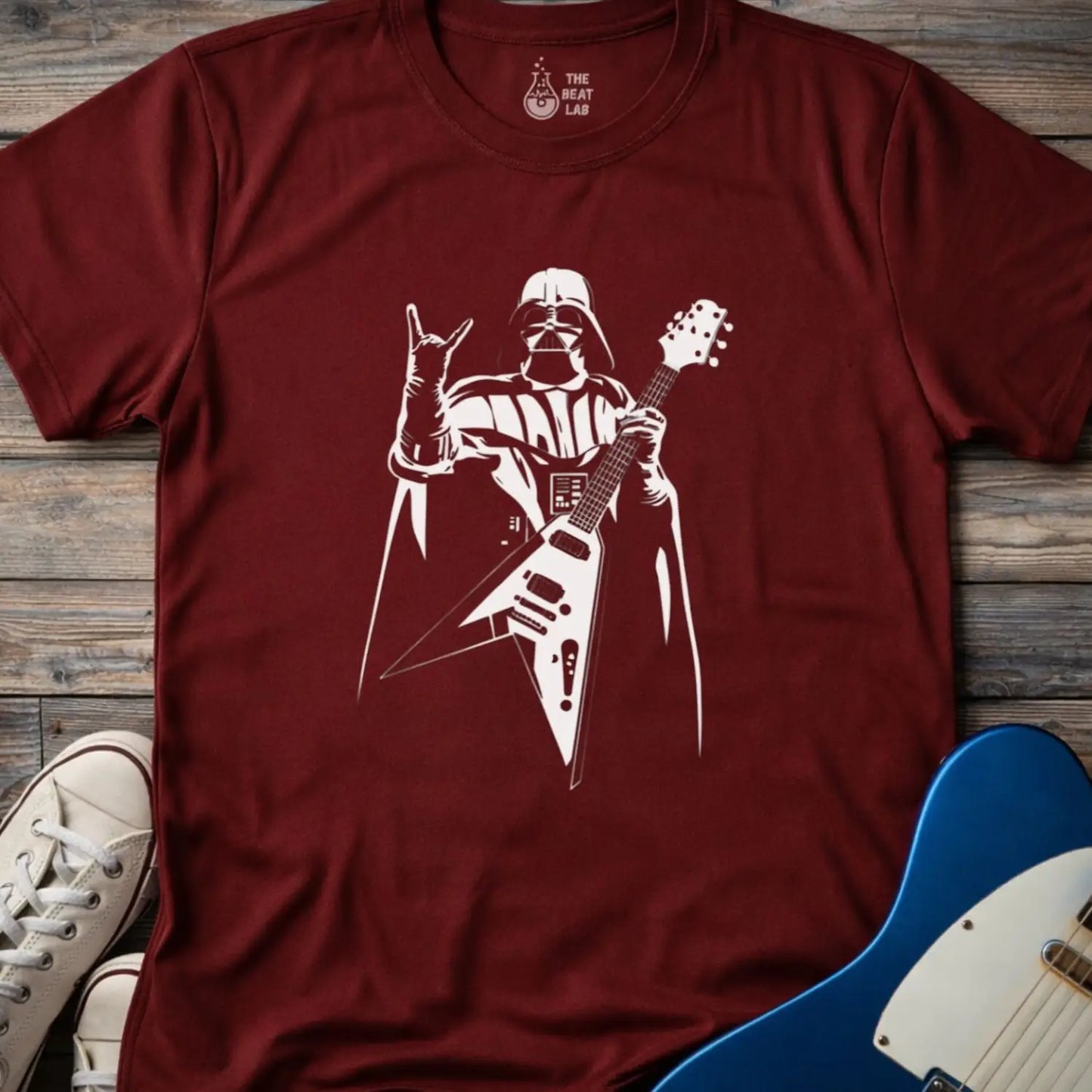 Darth Vader T-shirt - Maroon / S - T-Shirt