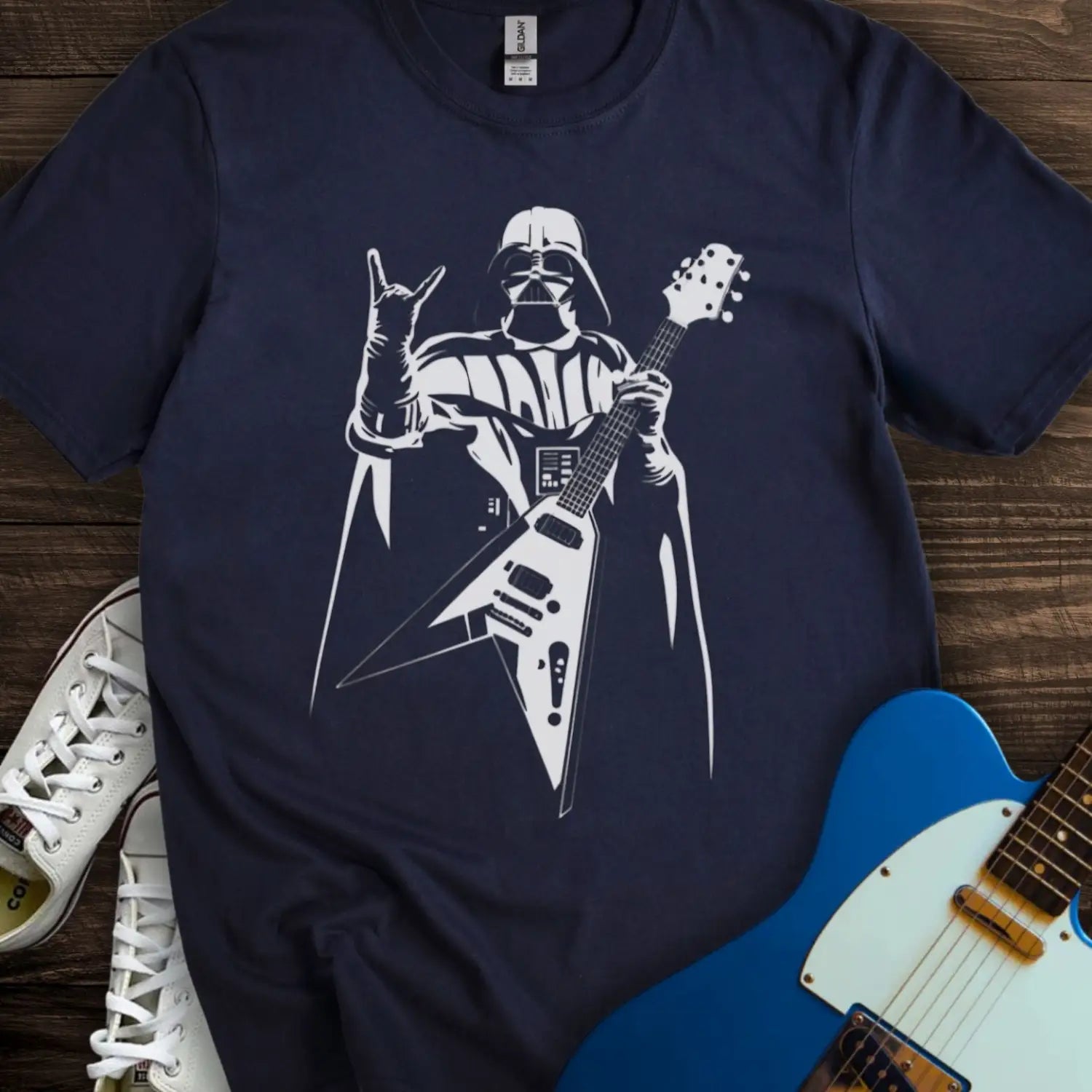 Darth Vader T-shirt - Navy / S - T-Shirt