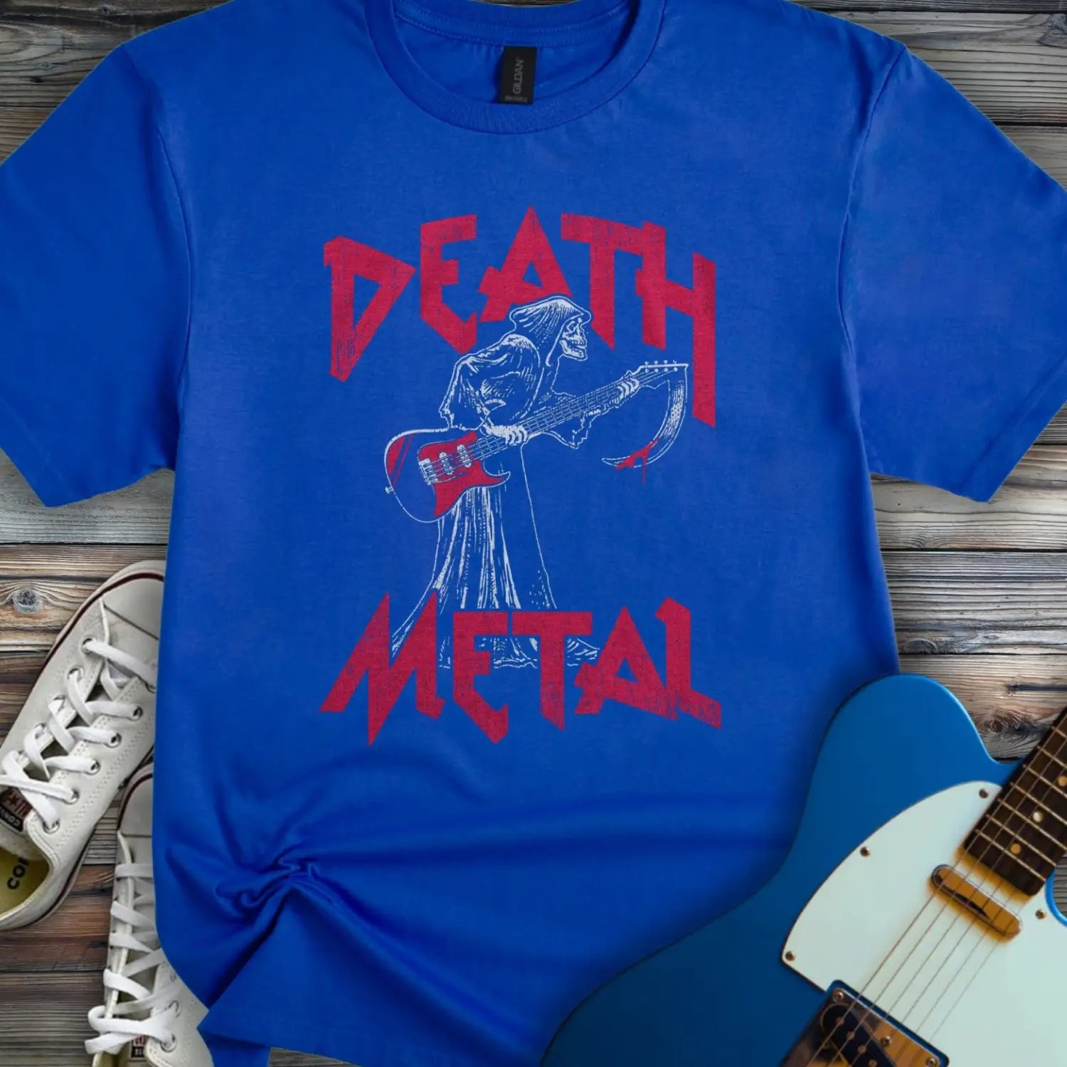 Death Metal T-Shirt - Royal / S - T-Shirt