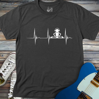 DJ Beat T-shirt - Dark Heather Grey / S - T-Shirt