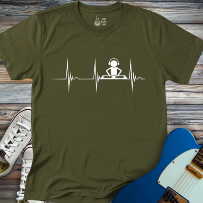 DJ Beat T-shirt - Military Green / S - T-Shirt