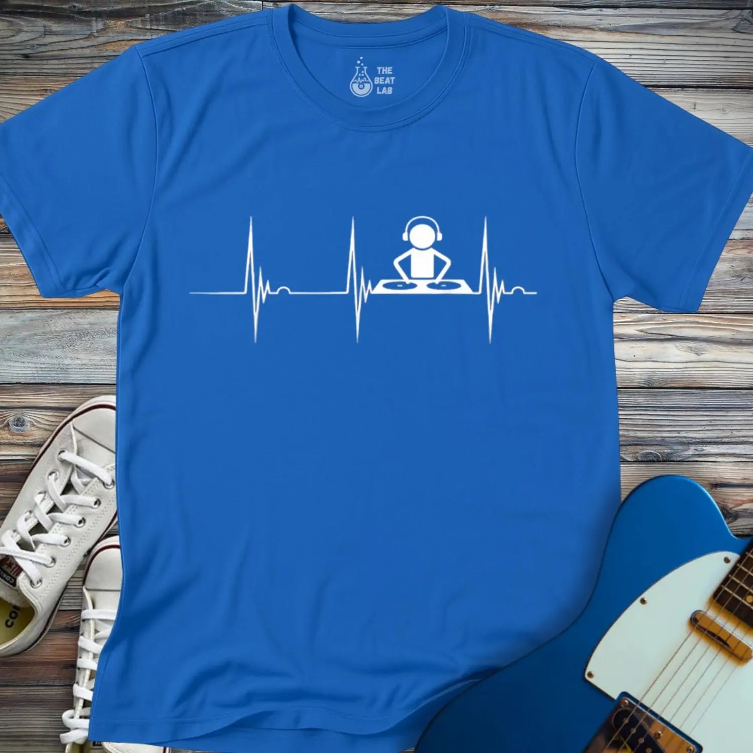 DJ Beat T-shirt - Royal / S - T-Shirt