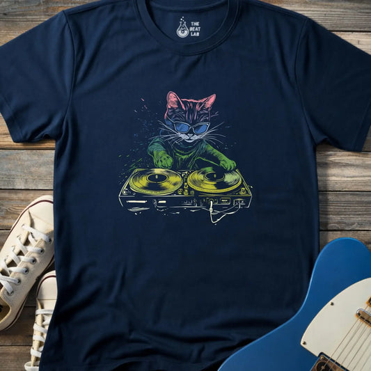 DJ Paws T-shirt - Navy / S - T-Shirt