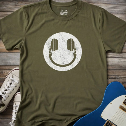 DJ Smile T-shirt - Military Green / S - T-Shirt