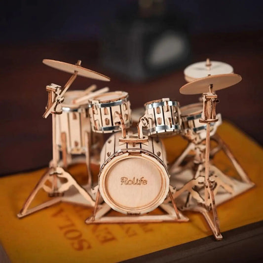 Drum Kit 3D Wooden Puzzle TG409 Drum kit