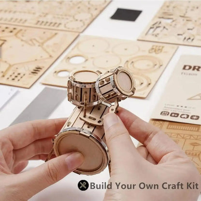 Drum Kit 3D Wooden Puzzle