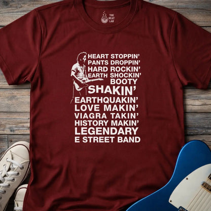 E Street Band (I) T-shirt - Maroon / S - T-Shirt