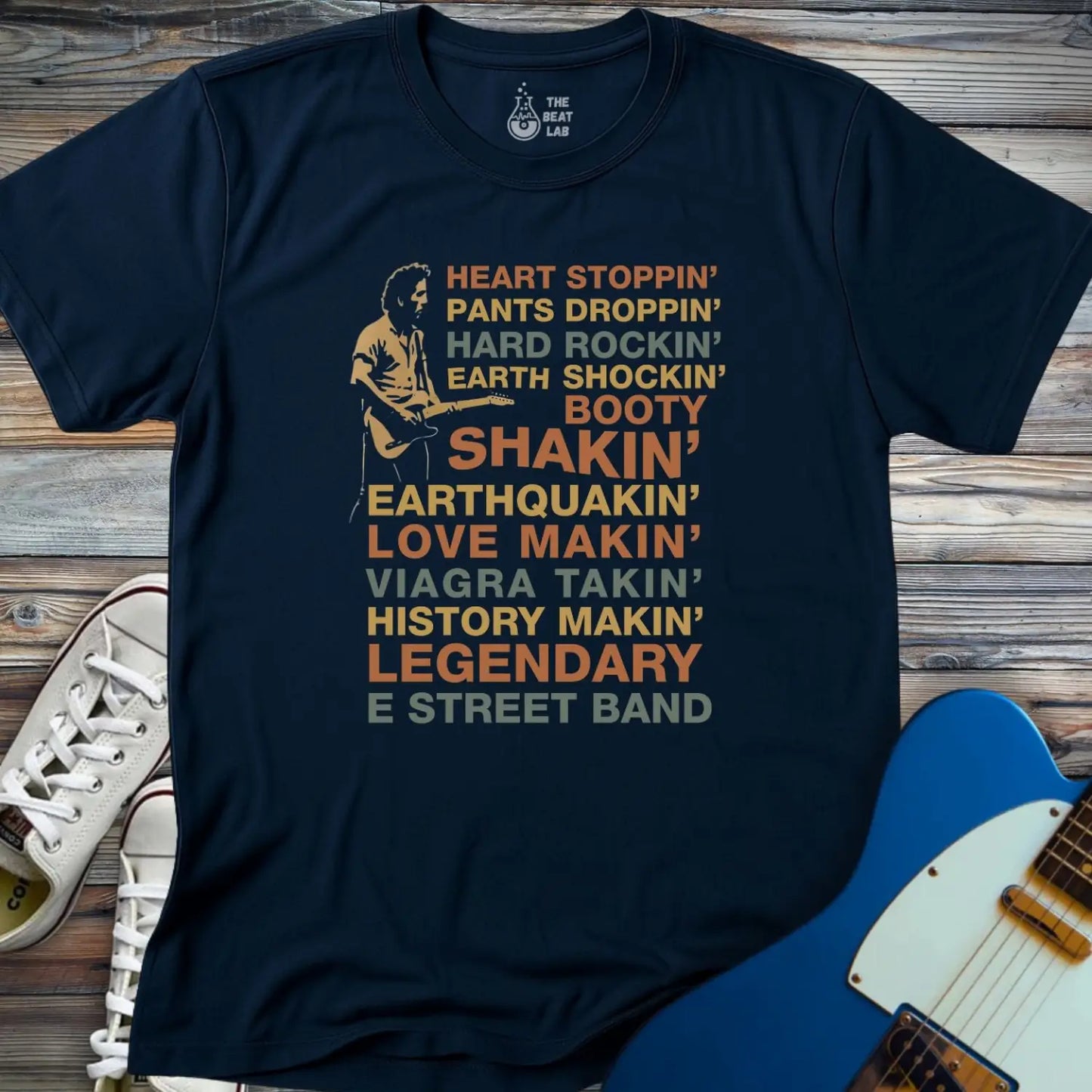 E Street Band (II) T-shirt - Navy / S - T-Shirt