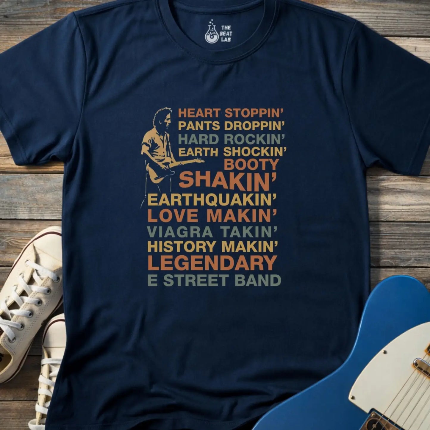 E Street Band (II) T-shirt - Navy / S - T-Shirt