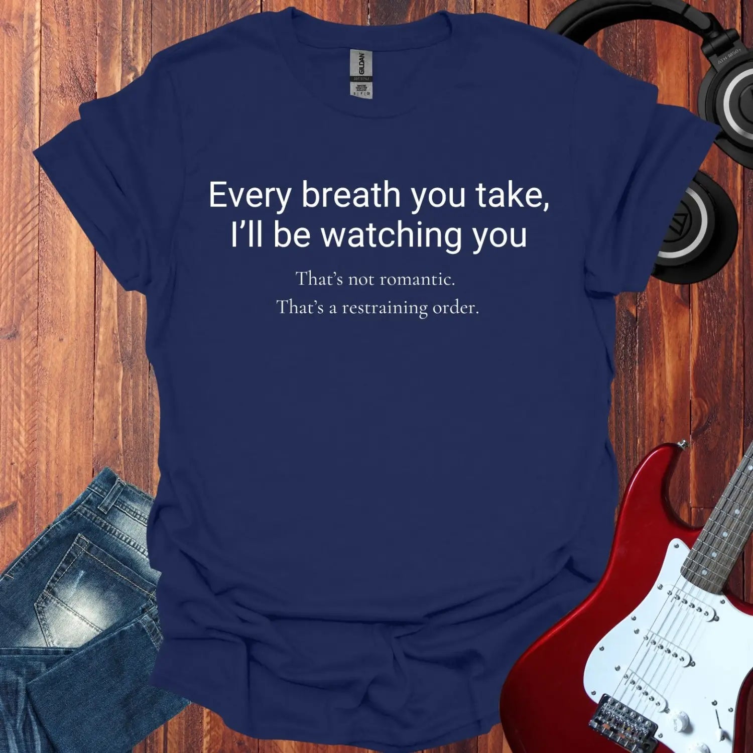 Every Breath You Take T-shirt Navy