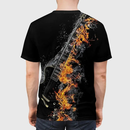 Fiery Guitar T-Shirt