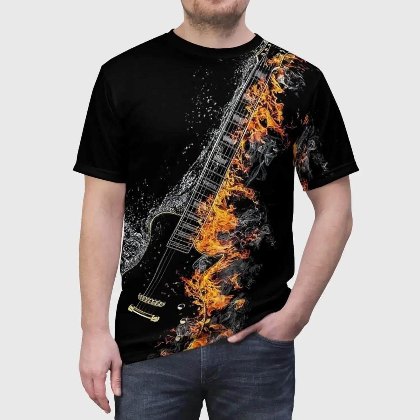 Fiery Guitar T-Shirt