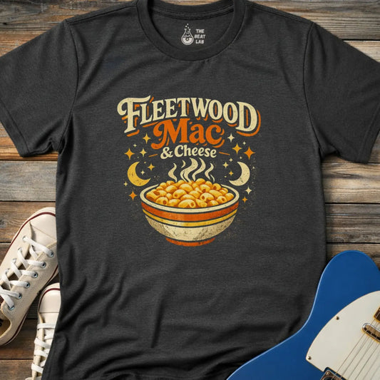 Fleetwood Mac and Cheese (I) T-shirt - Dark Heather Grey / S - T-Shirt