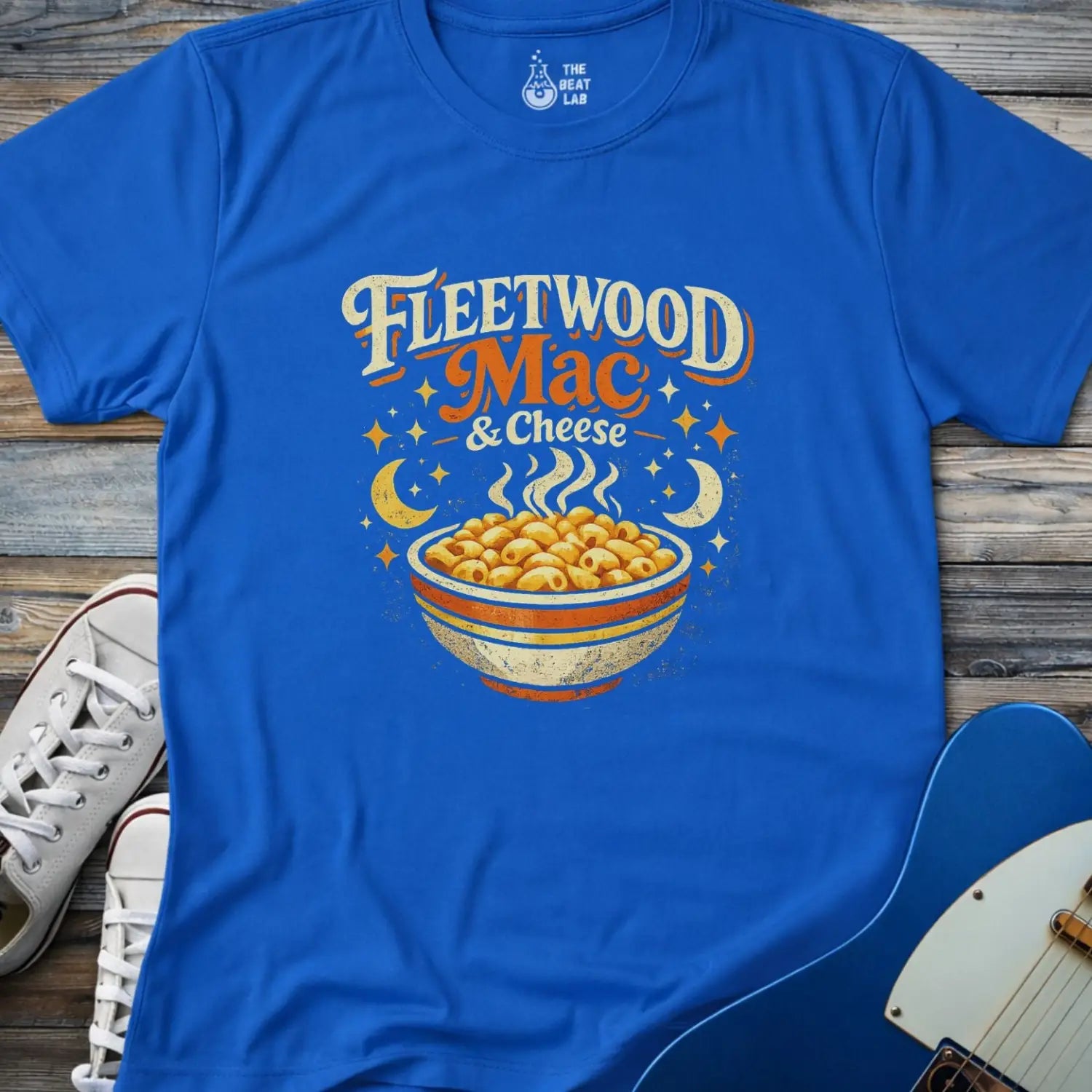 Fleetwood Mac and Cheese (I) T-shirt - Royal / S - T-Shirt