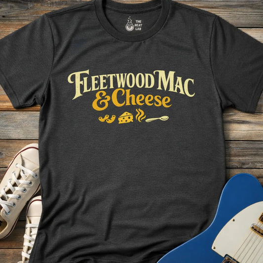 Fleetwood Mac and Cheese (II) T-shirt - Dark Heather Grey / S - T-Shirt