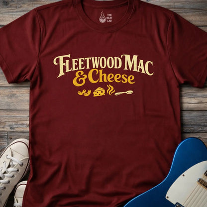 Fleetwood Mac and Cheese (II) T-shirt - Maroon / S - T-Shirt