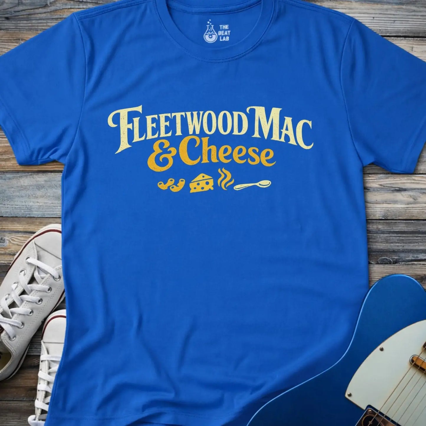 Fleetwood Mac and Cheese (II) T-shirt - Royal / S - T-Shirt