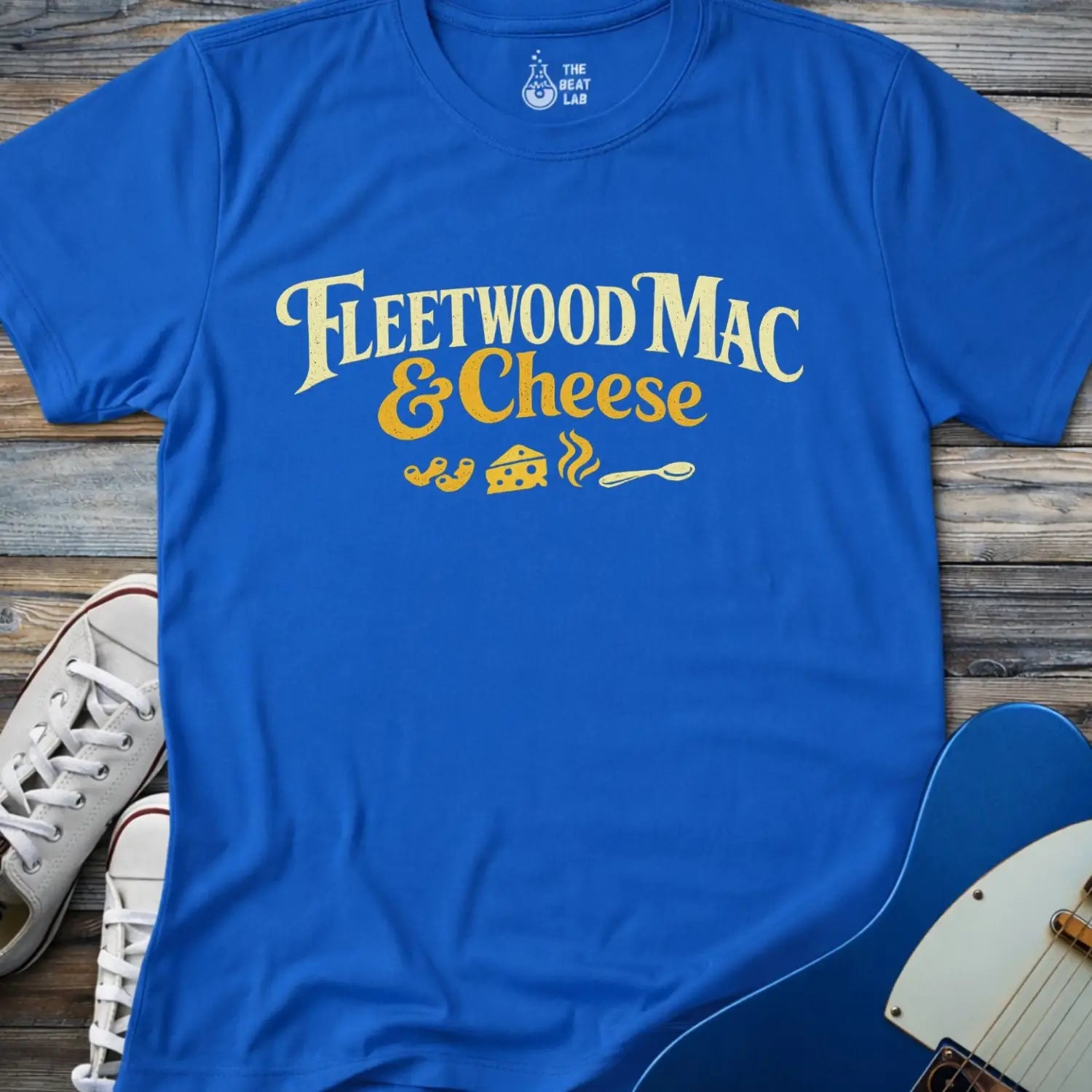 Fleetwood Mac and Cheese (II) T-shirt - Royal / S - T-Shirt