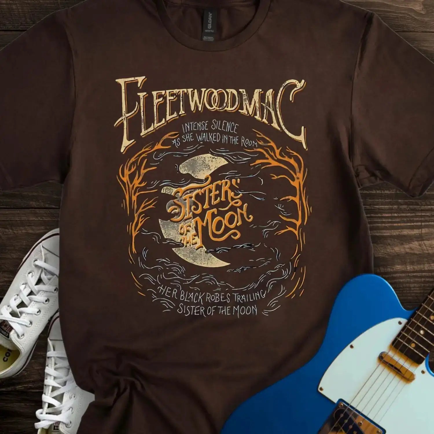 Fleetwood Mac T-shirt Dark Chocolate