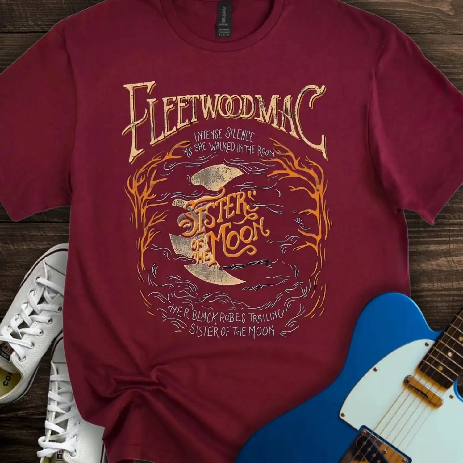 Fleetwood Mac T-shirt Maroon