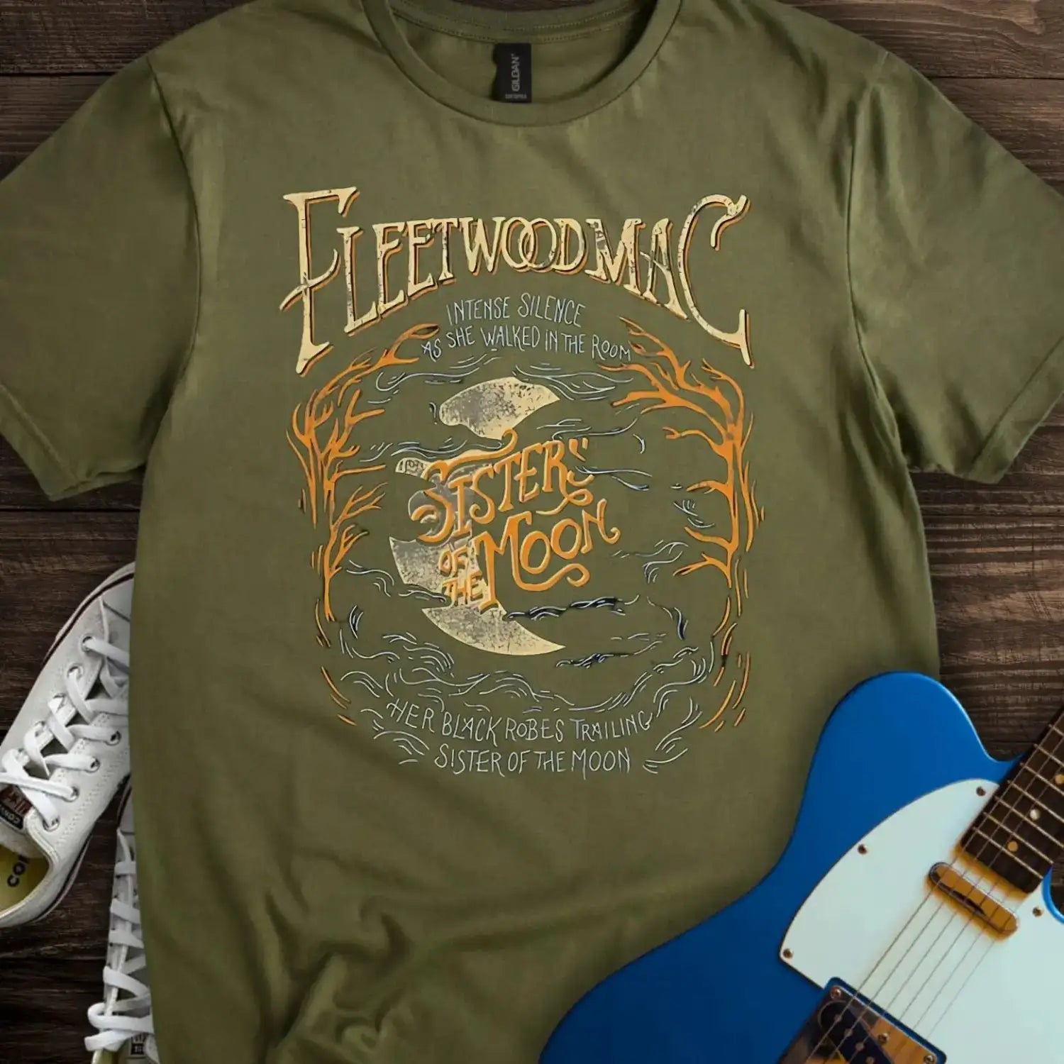 Fleetwood Mac T-shirt Military Green