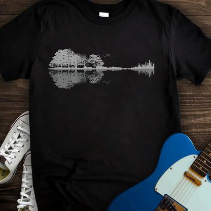 Forest Guitar (I) T-shirt Black