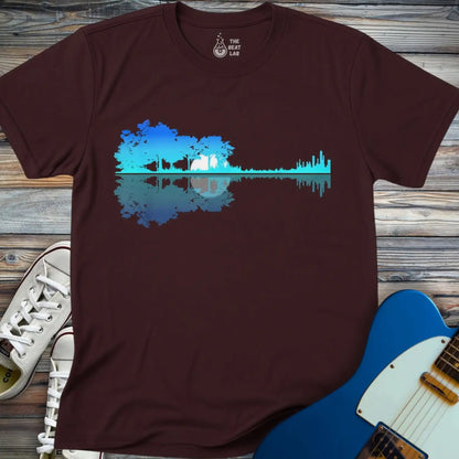 Forest Guitar (II) T-shirt - Dark Chocolate / S - T-Shirt