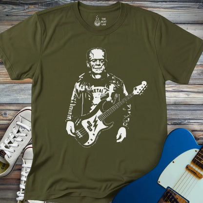 Frankenstein Rock Legend T-shirt - Military Green / S - T-Shirt