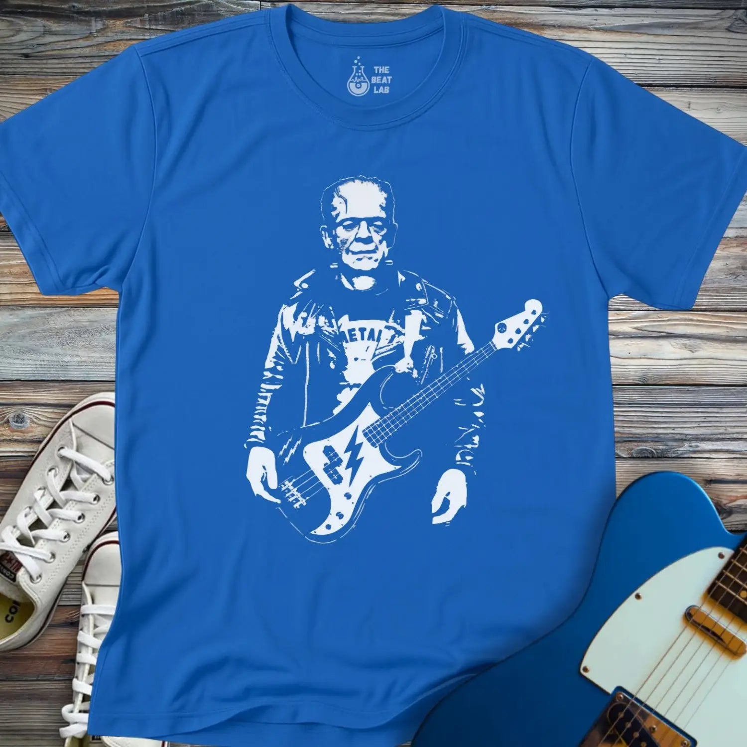 Frankenstein Rock Legend T-shirt - Royal / S - T-Shirt