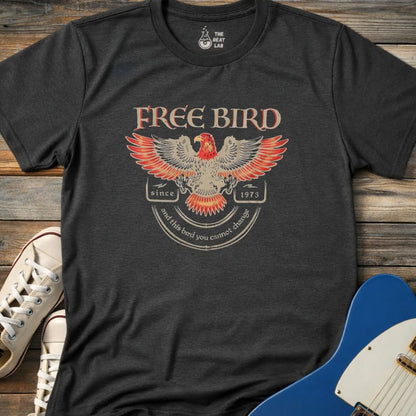 Free Bird T-shirt - Dark Heather Grey / S - T-Shirt